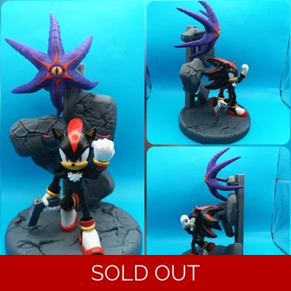 Shadow the Hedgehog Inspired Base for Shadow Jakks Pacific 4 inch action figure